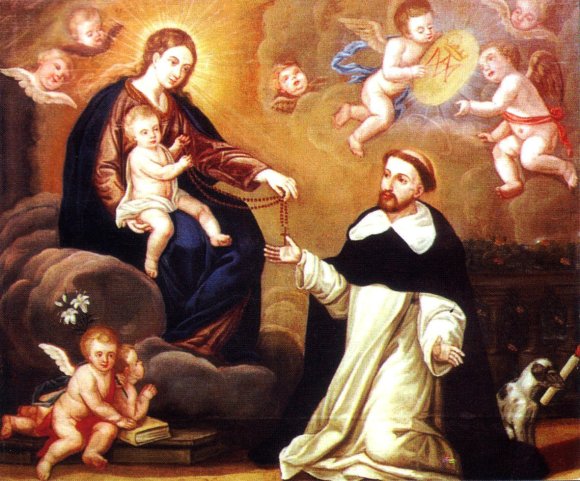 maria-entrega-el-rosario-a-santo-domingo