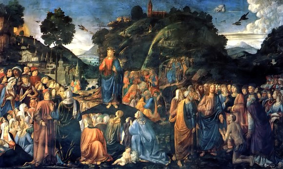Sermon On The Mount
with the Healing of the Leper
Cosimo Rosselli, 1481