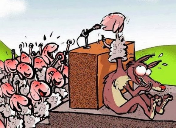 Resultado de imagen para lobo politico ovejas