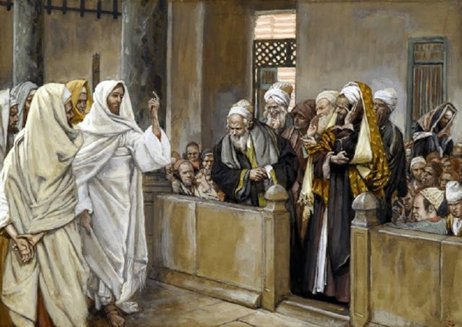 The Chief Priests Ask Jesus by What Right Does He Act in This Way (Les princes des prêtres interrogent Jésus de quel droit il agit) (1)